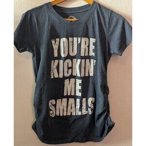 Crazy Dog Womens Maternity Bluish Gray T Shirt Size M Medium (425m)